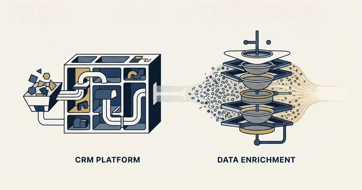 Editorial illustration for Agile CRM vs People Data Labs