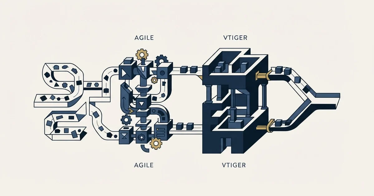 Editorial illustration for Agile CRM vs Vtiger
