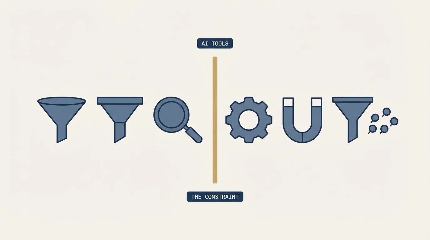 Section illustration: The constraint no tool removes