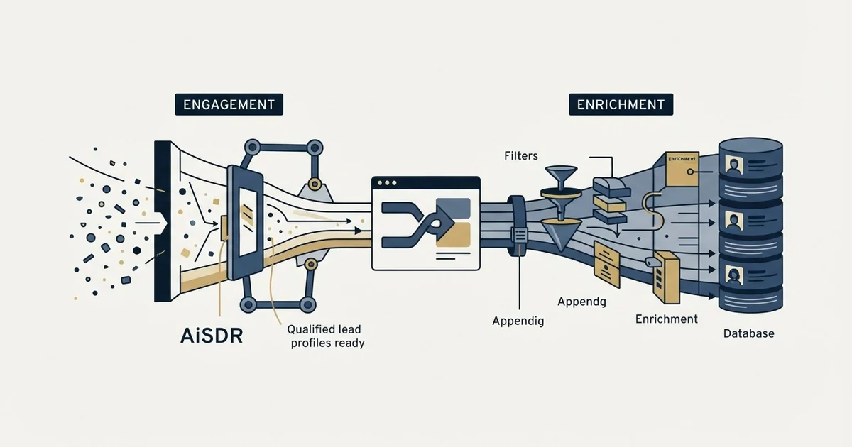 Editorial illustration for AiSDR vs Datagma