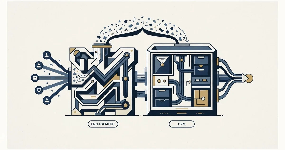 Editorial illustration for AiSDR vs EngageBay