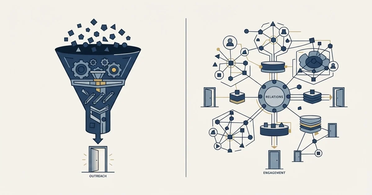Editorial illustration for AiSDR vs folk