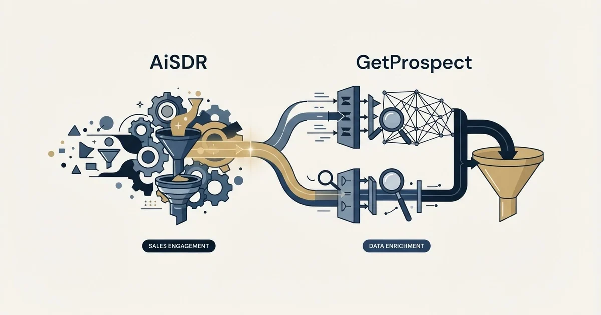 Editorial illustration for AiSDR vs GetProspect