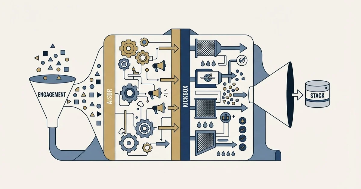 Editorial illustration for AiSDR vs Kickbox