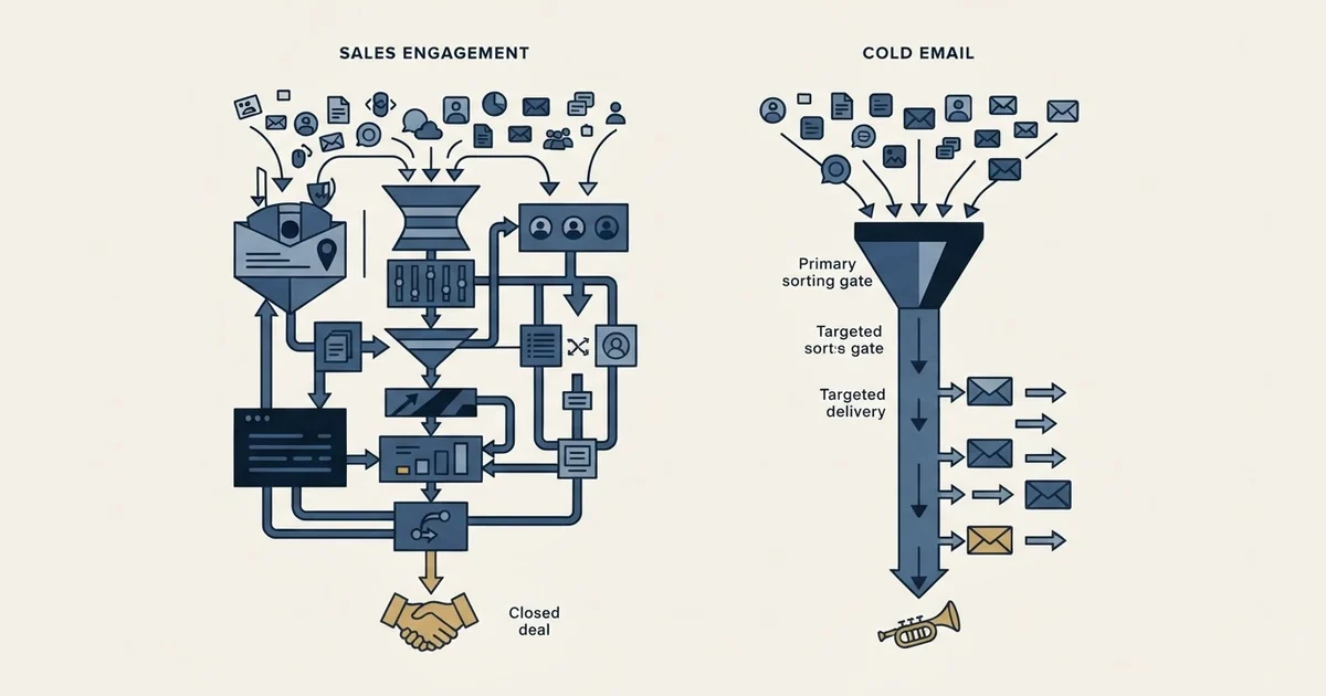 Editorial illustration for AiSDR vs Mailarrow