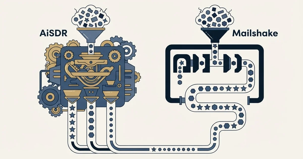 Editorial illustration for AiSDR vs Mailshake