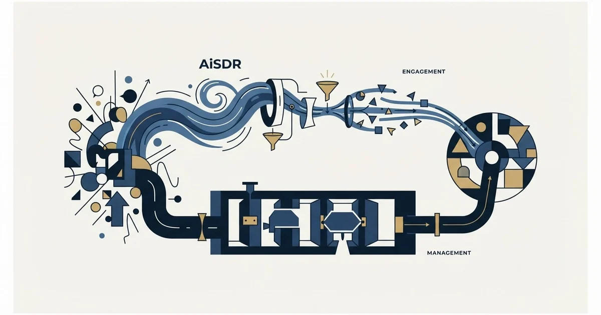 Editorial illustration for AiSDR vs Pipeline CRM