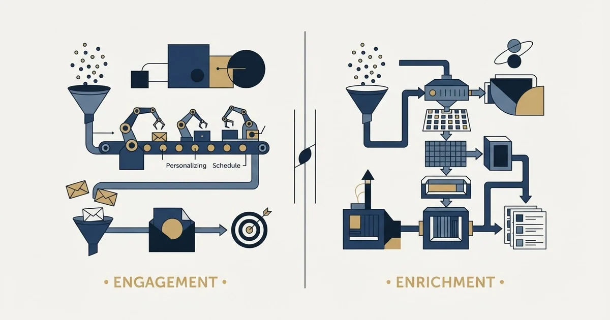 Editorial illustration for AiSDR vs RocketReach
