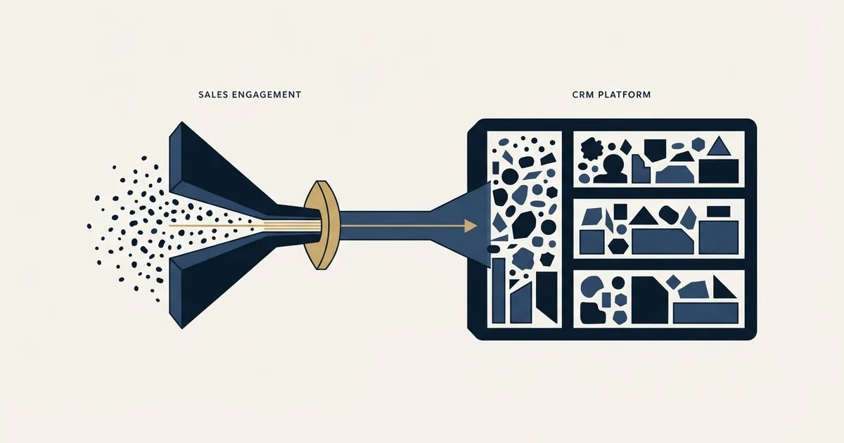Editorial illustration for AiSDR vs Salesforce