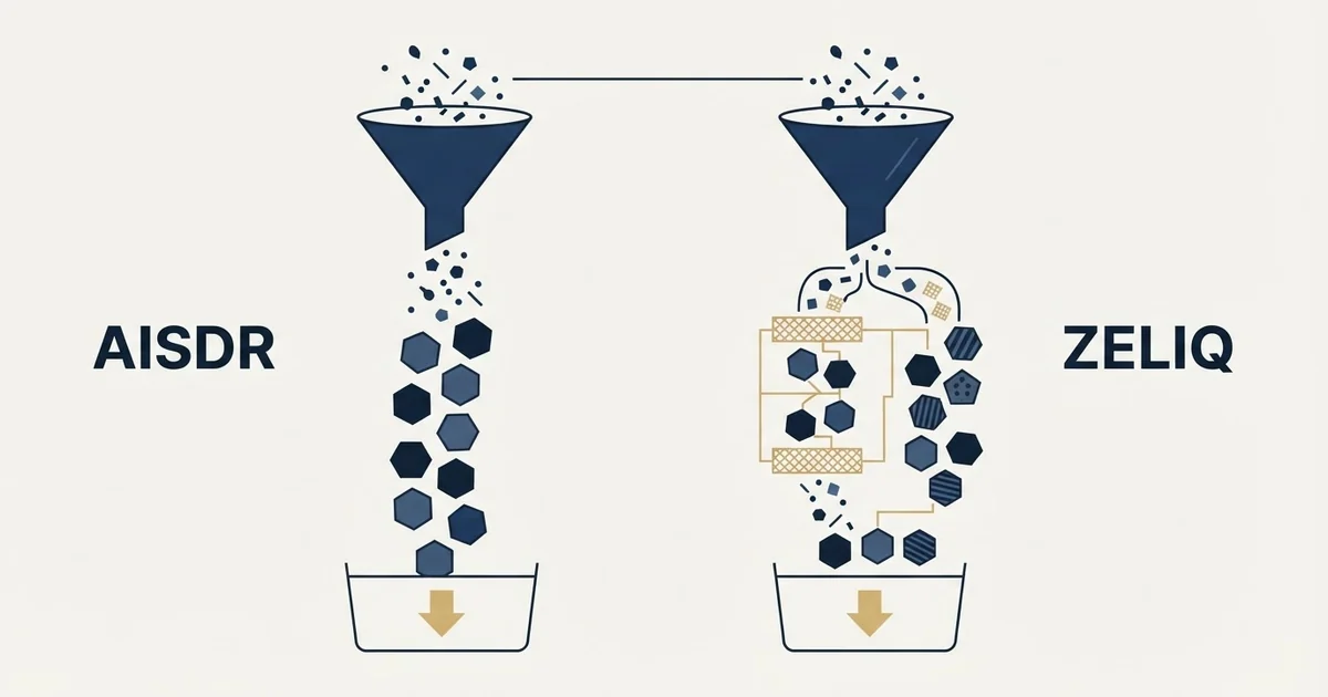 Editorial illustration for AiSDR vs Zeliq