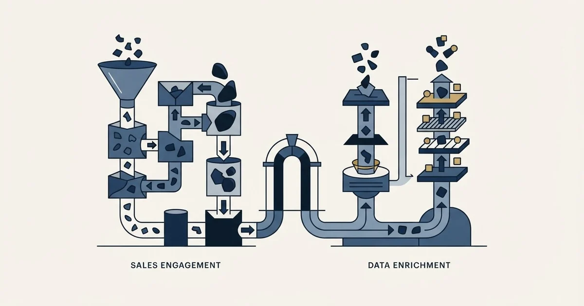 Editorial illustration for Amplemarket vs Clearout