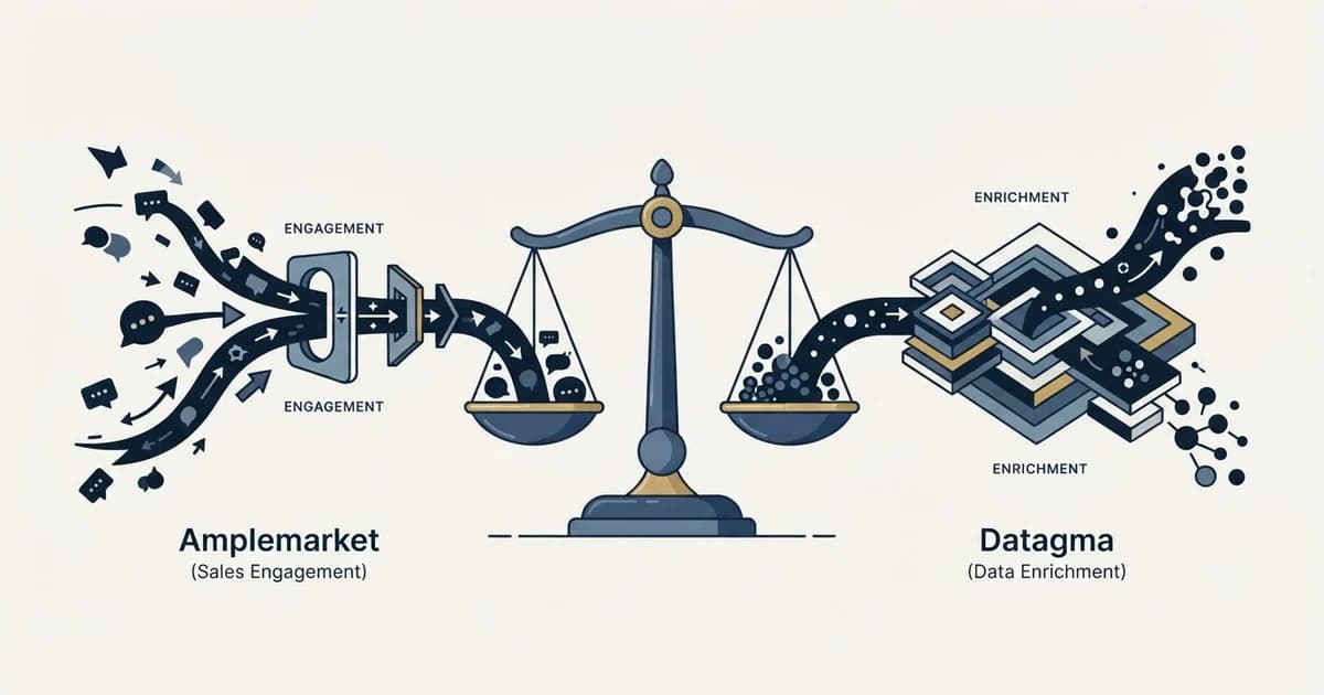 Editorial illustration for Amplemarket vs Datagma