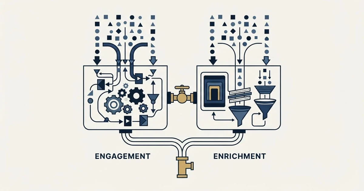 Editorial illustration for Amplemarket vs FullEnrich