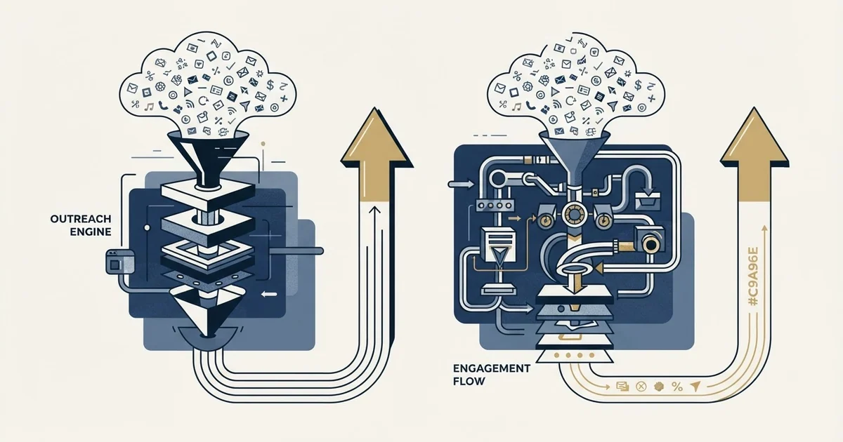 Editorial illustration for Amplemarket vs Humanlinker