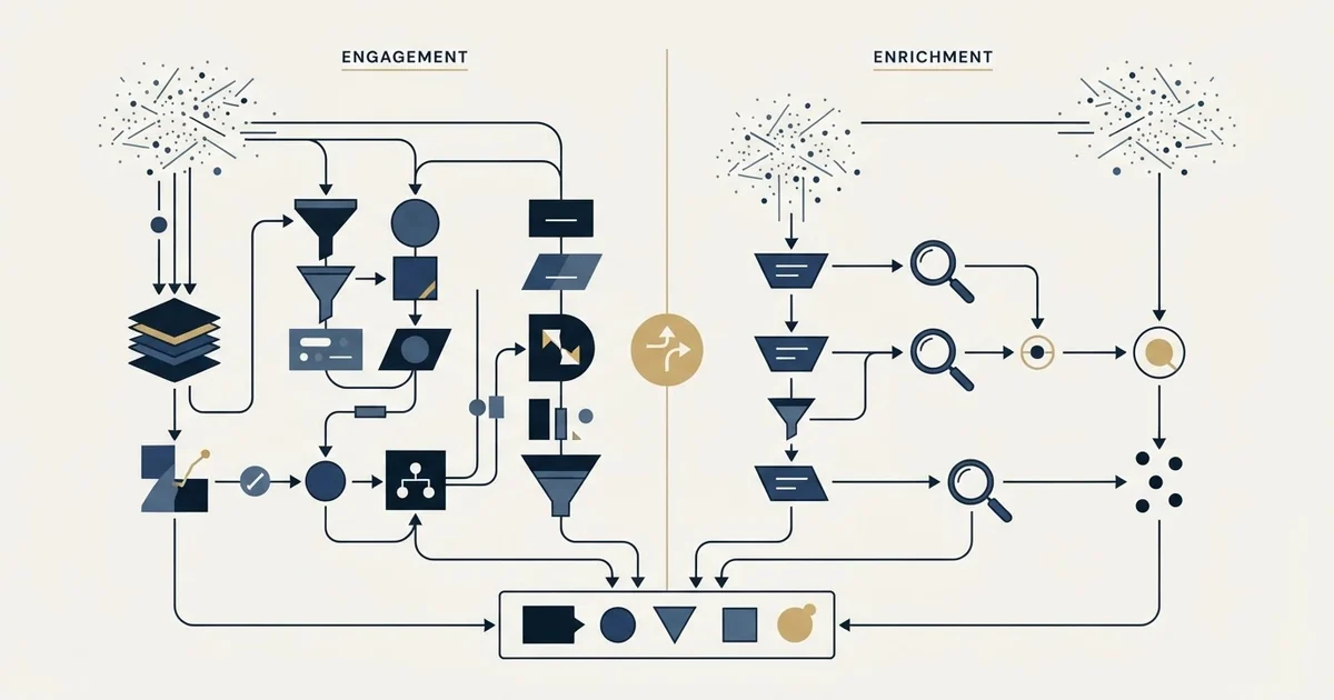 Editorial illustration for Amplemarket vs Hunter