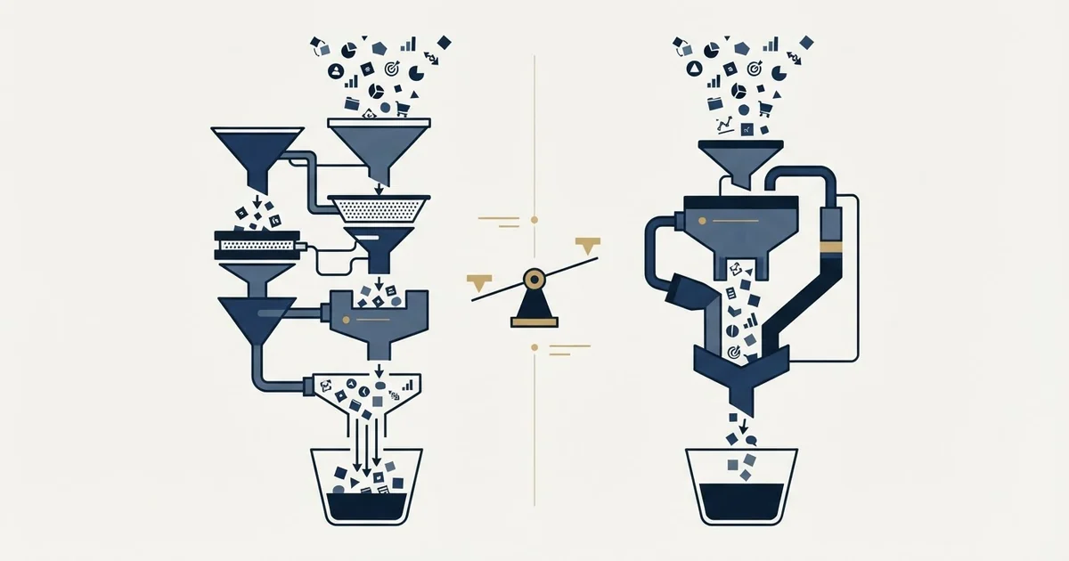 Editorial illustration for Amplemarket vs LeadIQ