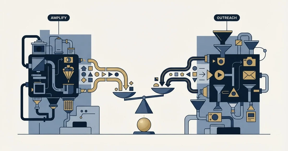 Editorial illustration for Amplemarket vs Manyreach
