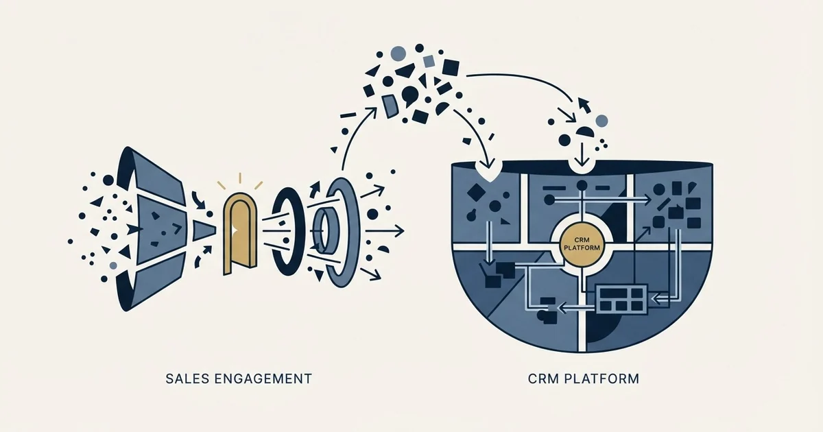 Editorial illustration for Amplemarket vs Nutshell