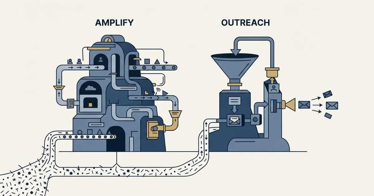Editorial illustration for Amplemarket vs PlusVibe