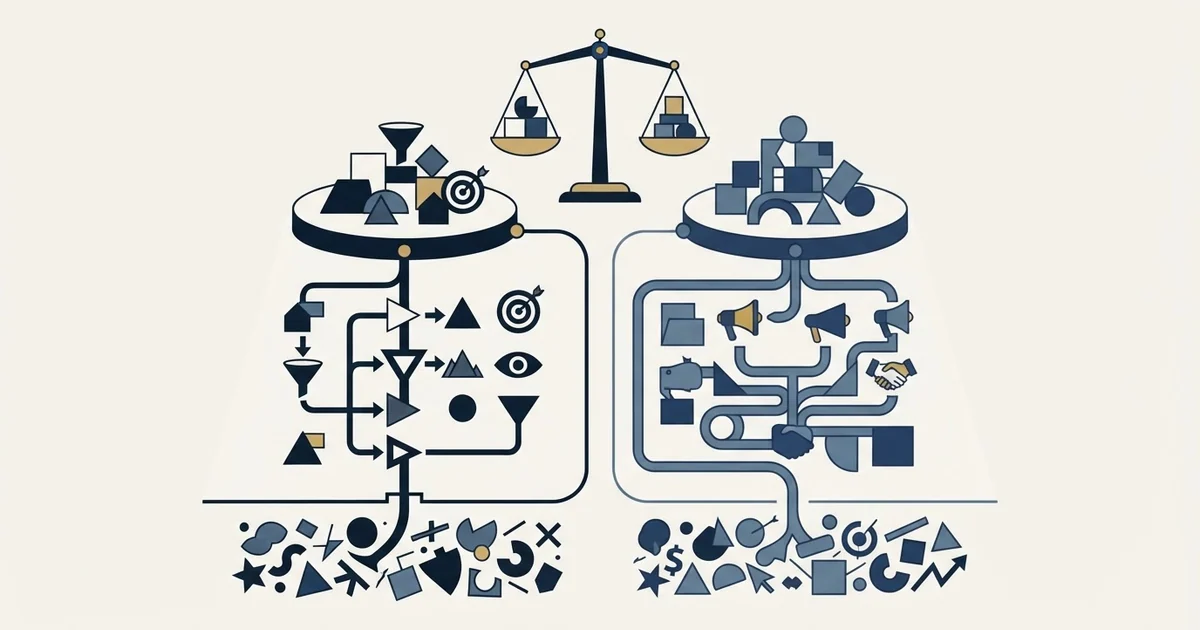 Editorial illustration for Amplemarket vs RocketReach