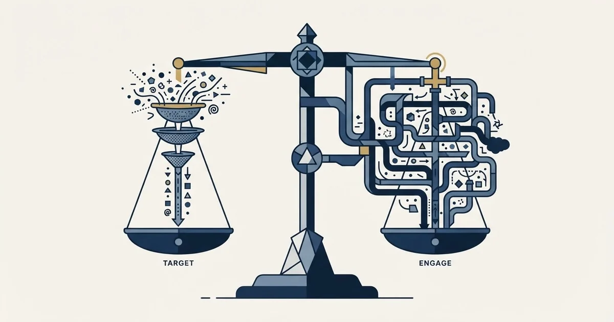 Editorial illustration for Amplemarket vs Salesforce