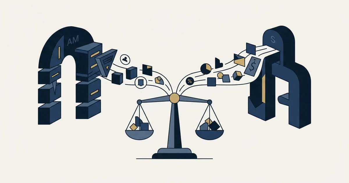 Editorial illustration for Amplemarket vs Snov.io