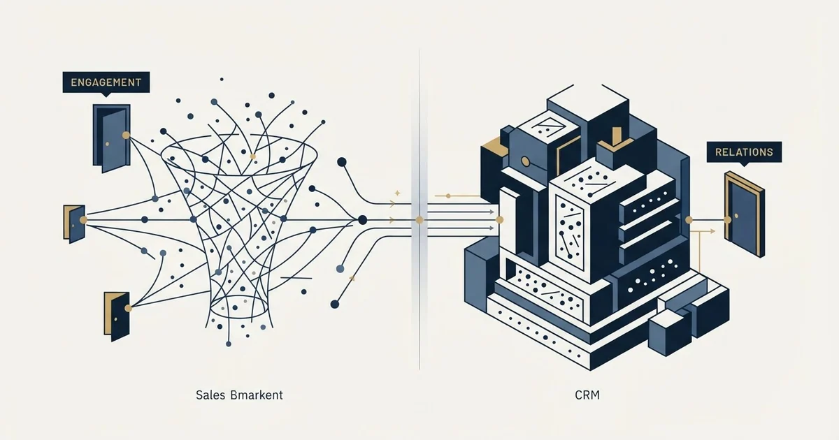 Editorial illustration for Amplemarket vs SugarCRM