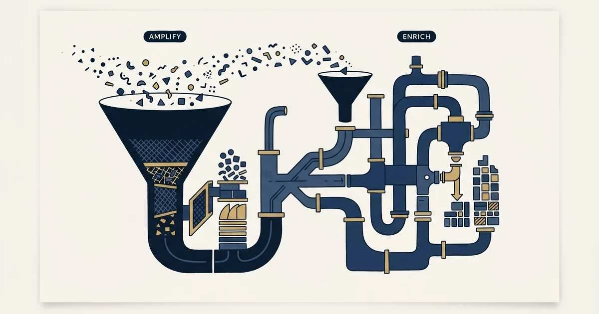 Editorial illustration for Amplemarket vs Surfe