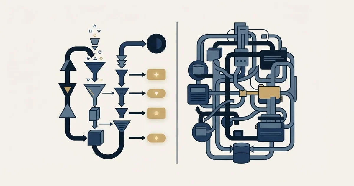 Editorial illustration for Amplemarket vs Zoho CRM