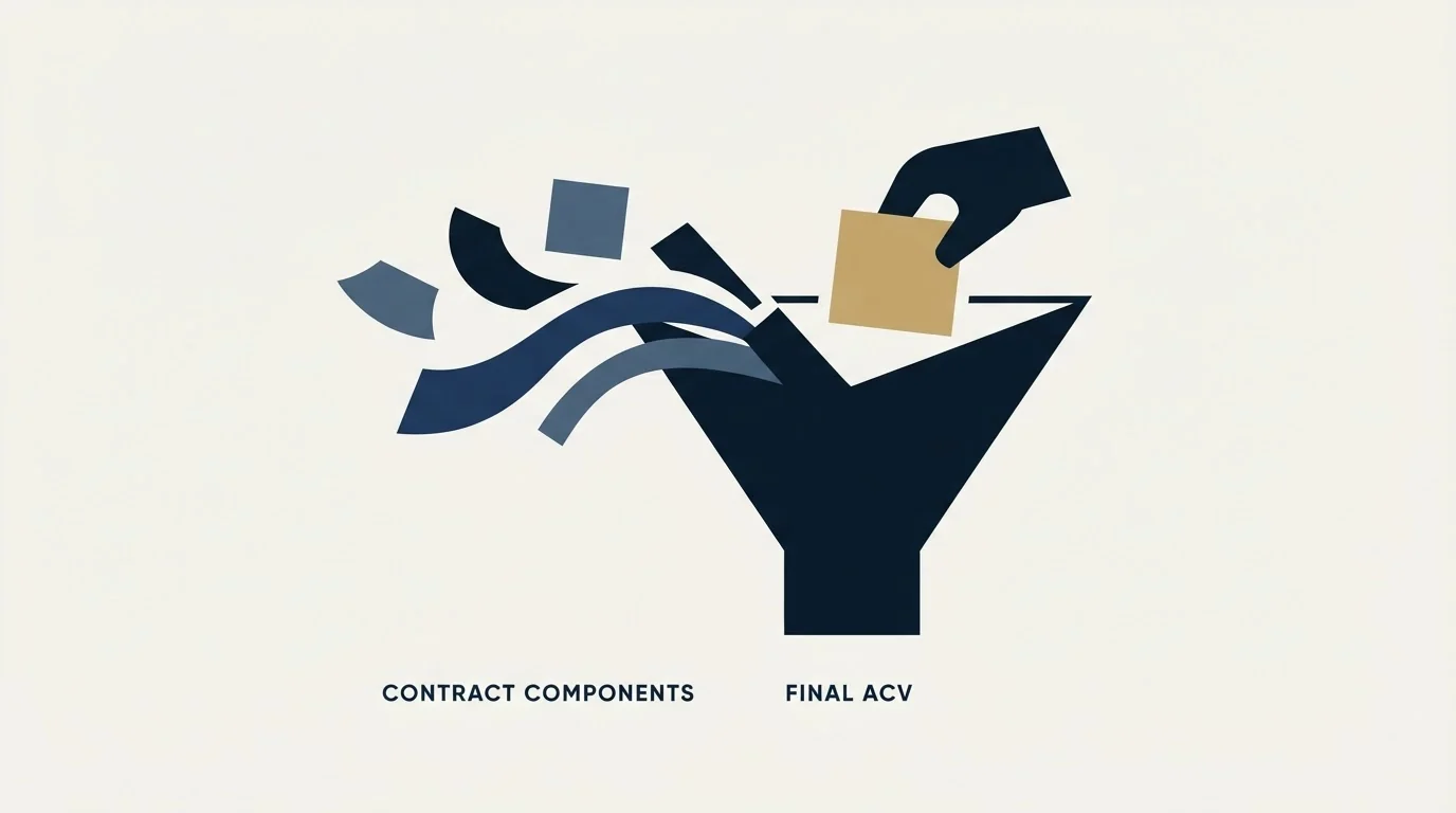 Section illustration: The calculation, stated plainly