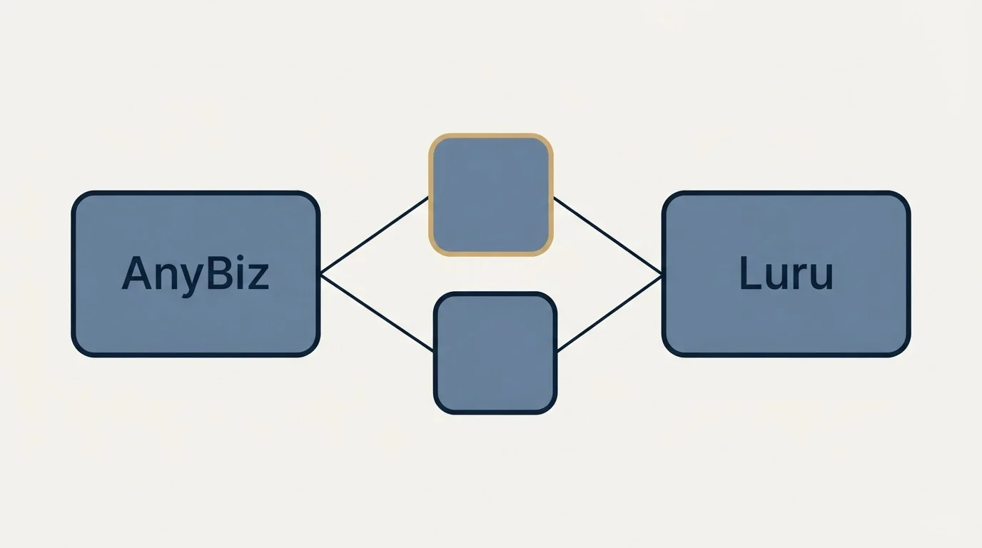 Integration schematic: Integration Ecosystem (AnyBiz, Luru)