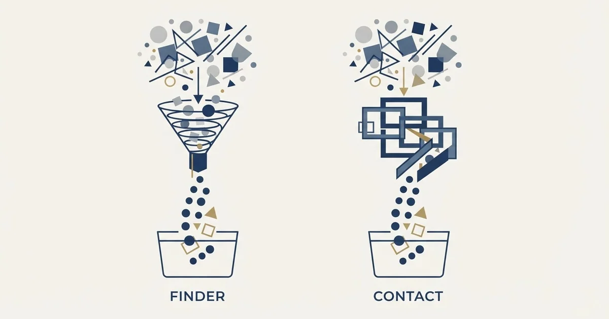 Editorial illustration for Anymail Finder vs BetterContact
