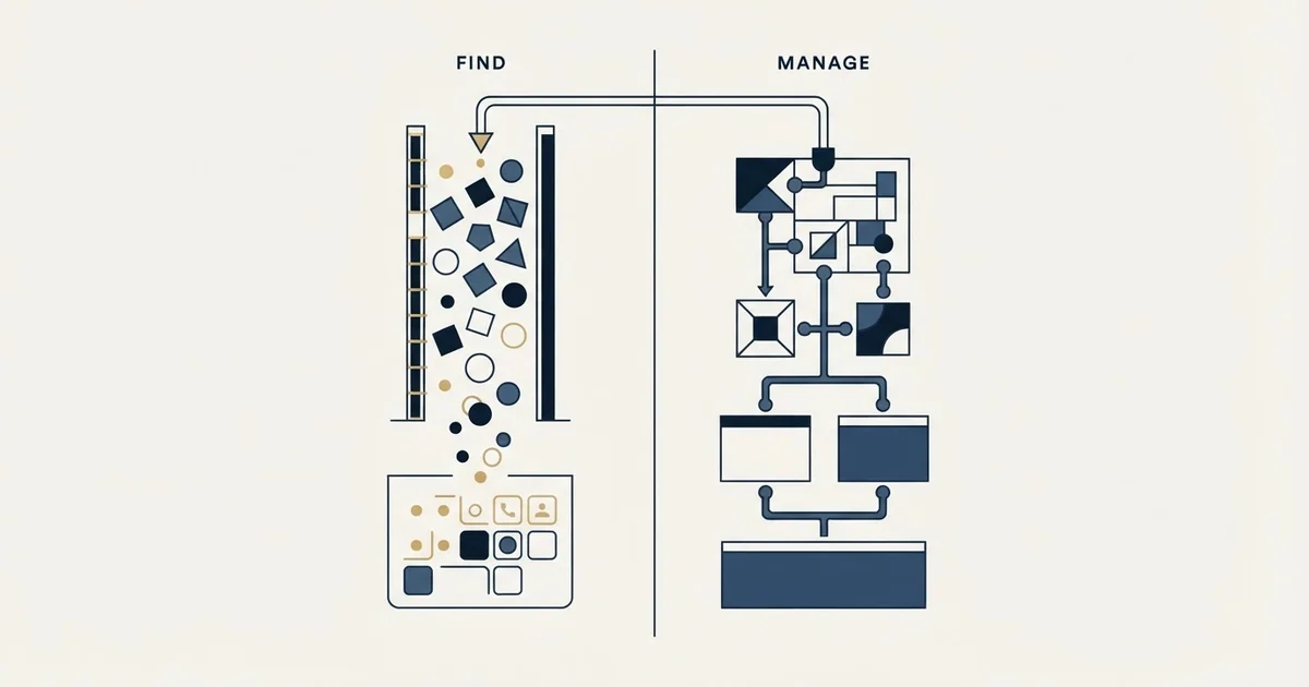 Editorial illustration for Anymail Finder vs Copper