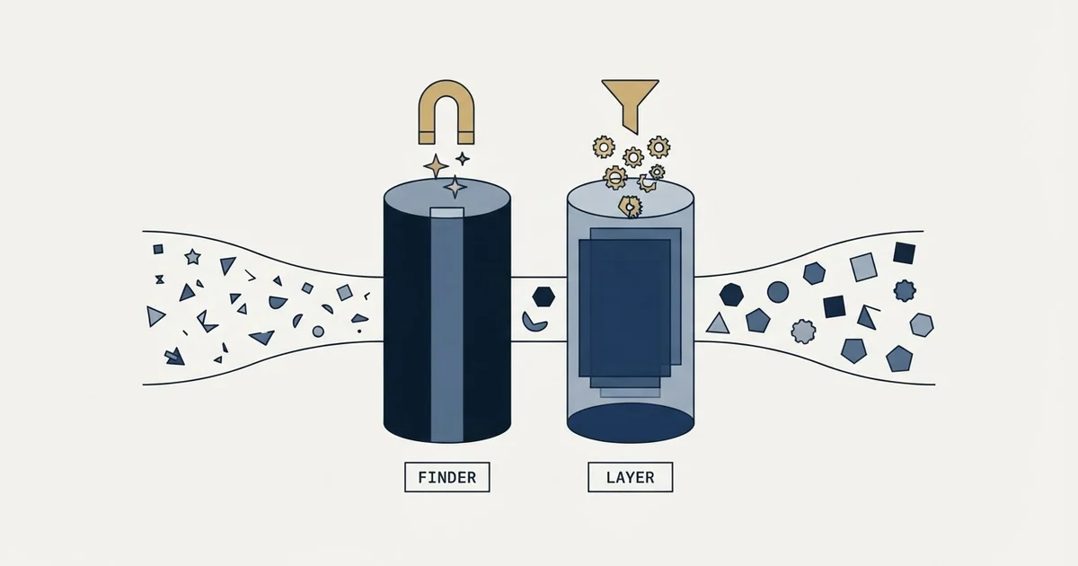 Editorial illustration for Anymail Finder vs Enrich Layer
