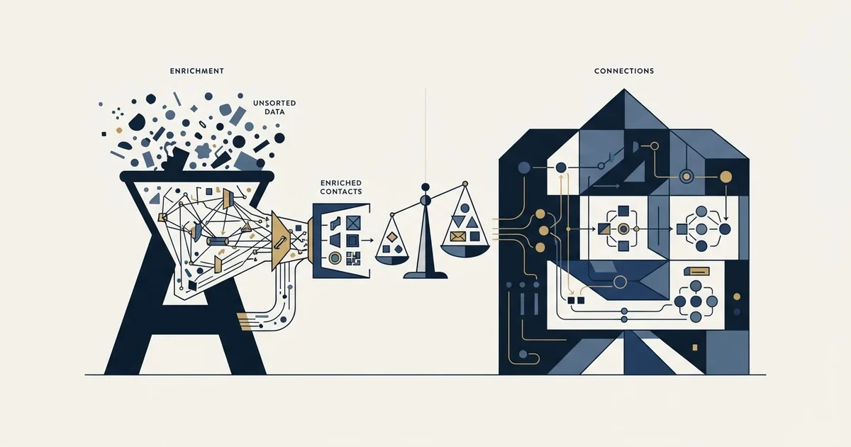 Editorial illustration for Anymail Finder vs Insightly