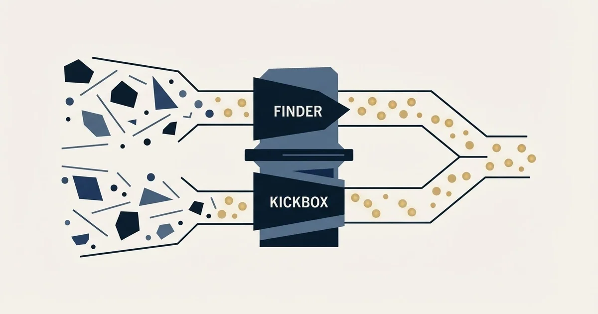 Editorial illustration for Anymail Finder vs Kickbox