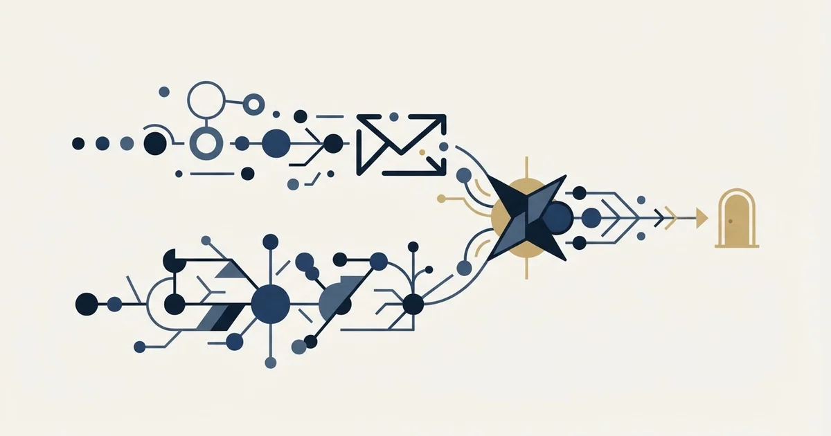Editorial illustration for Anymail Finder vs Salesflare