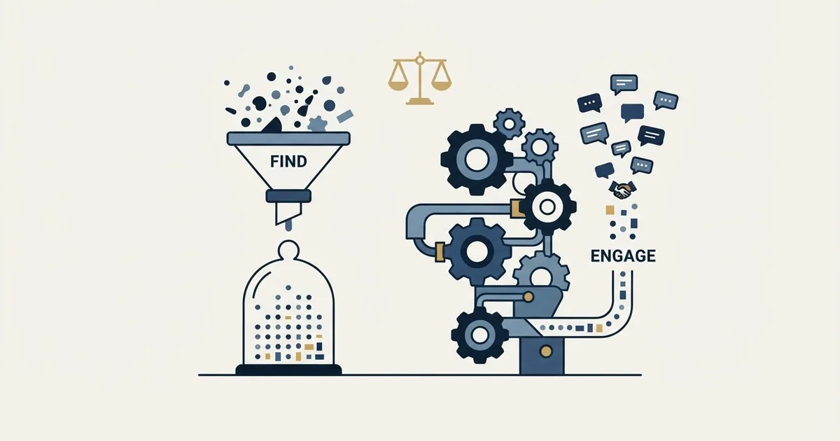 Editorial illustration for Anymail Finder vs Skylead