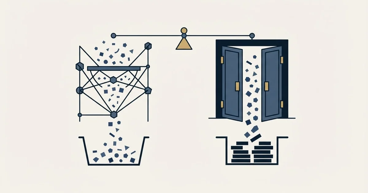 Editorial illustration for Anymail Finder vs UpLead