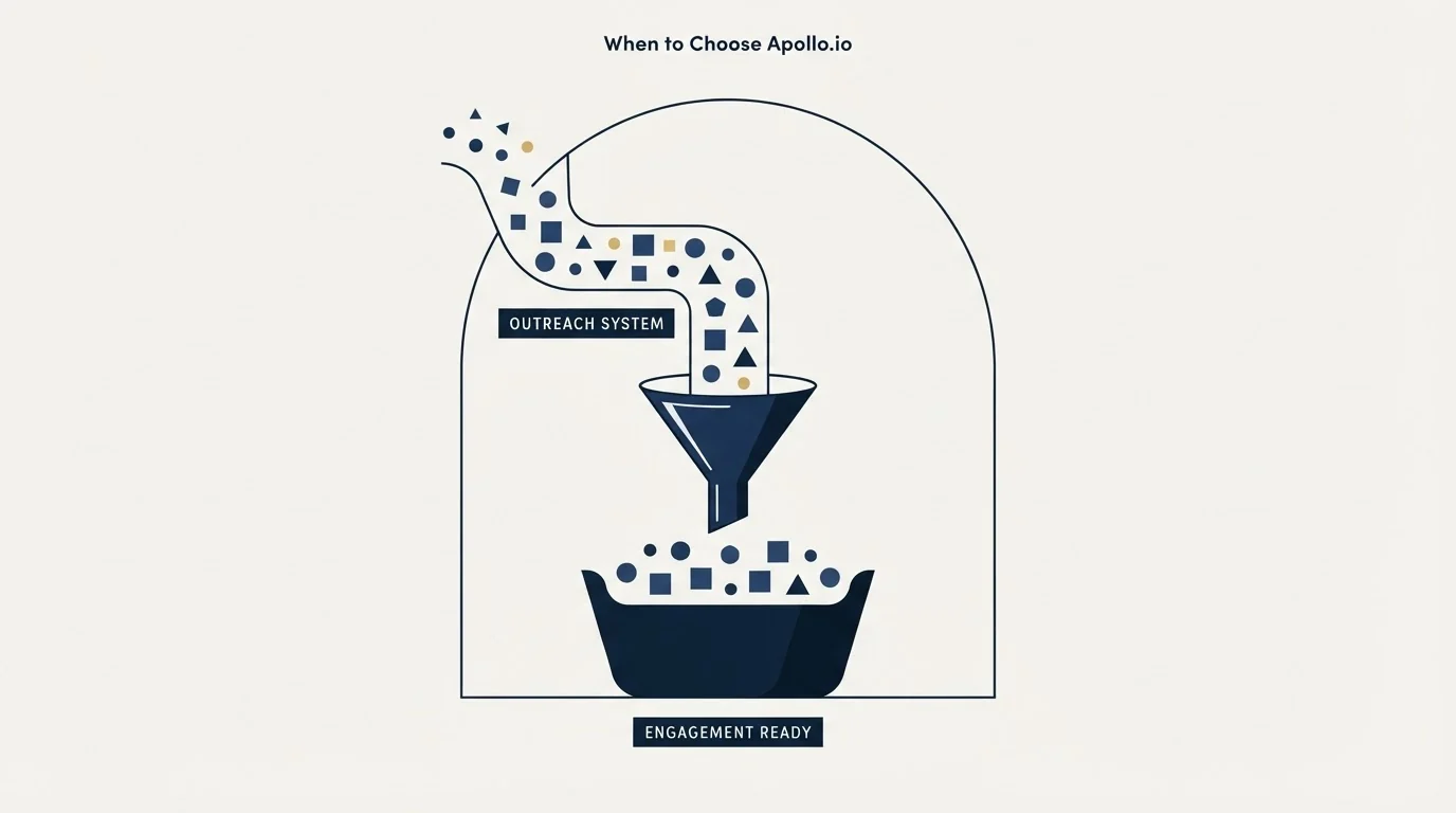 Section illustration: When to Choose Apollo.io