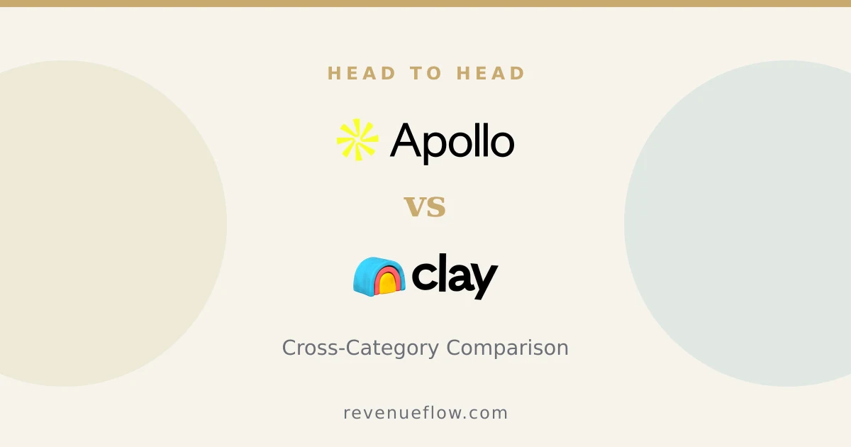 Branded cover: Apollo.io vs Clay: Cross-Category Comparison