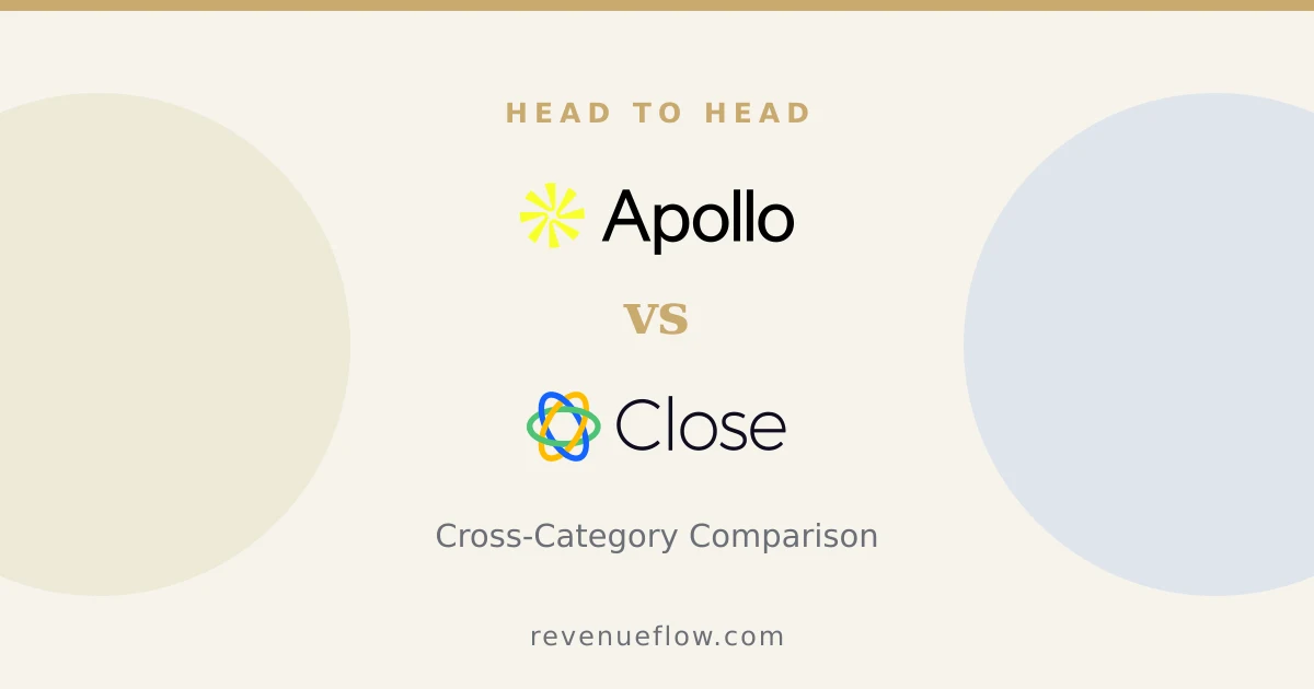 Branded cover: Apollo.io Sales Engagement vs Close: Cross-Category Comparison