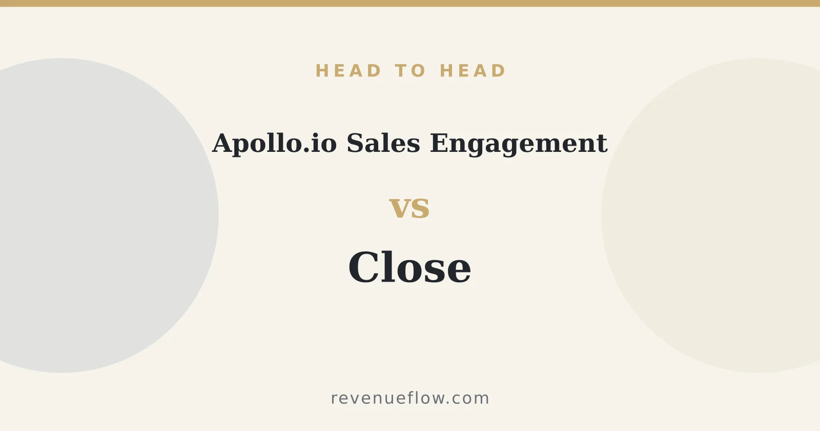 Branded cover: Apollo.io Sales Engagement vs Close: Cross-Category Comparison