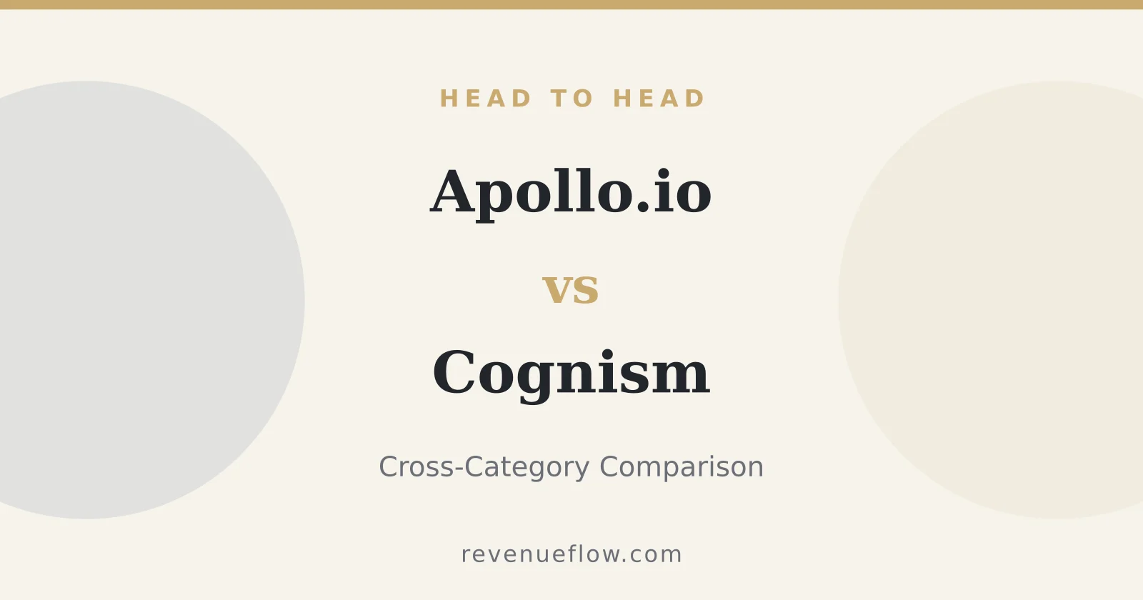 Branded cover: Apollo.io vs Cognism: Cross-Category Comparison