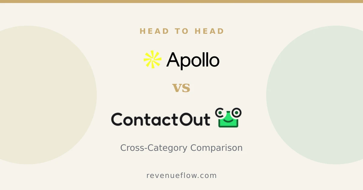 Branded cover: Apollo.io vs ContactOut: Cross-Category Comparison
