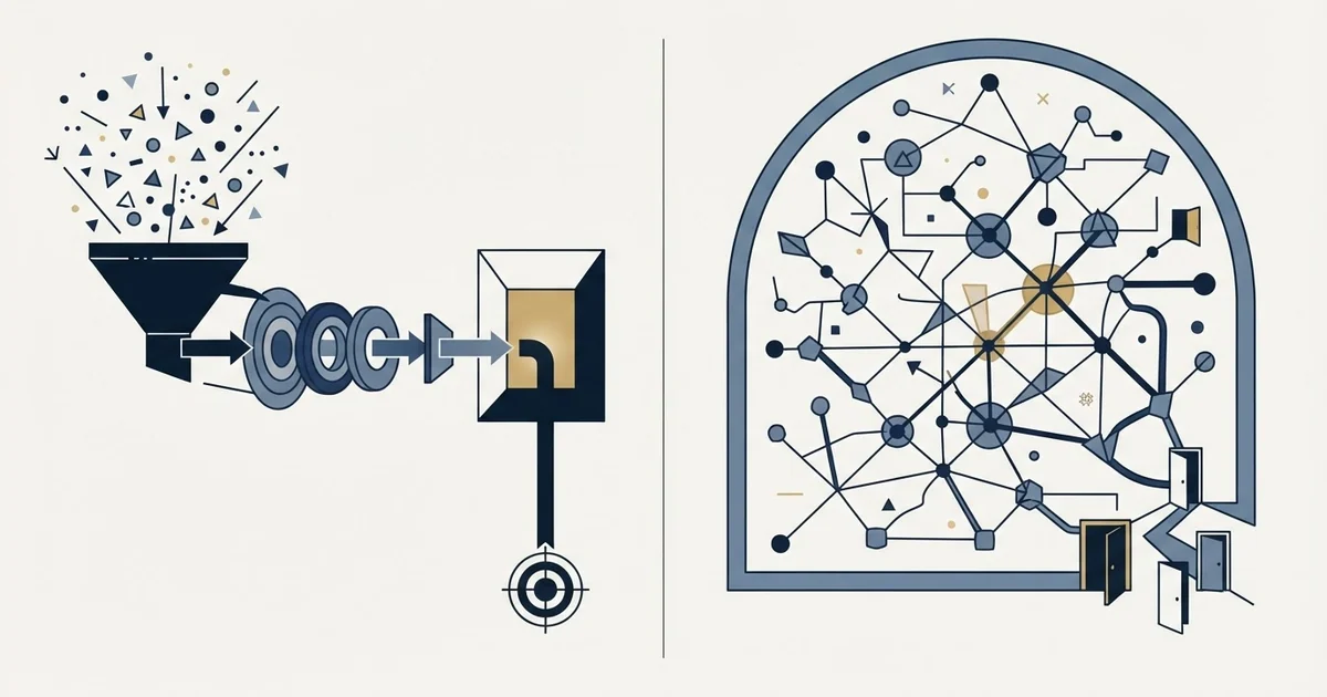 Editorial illustration for Apollo.io vs folk