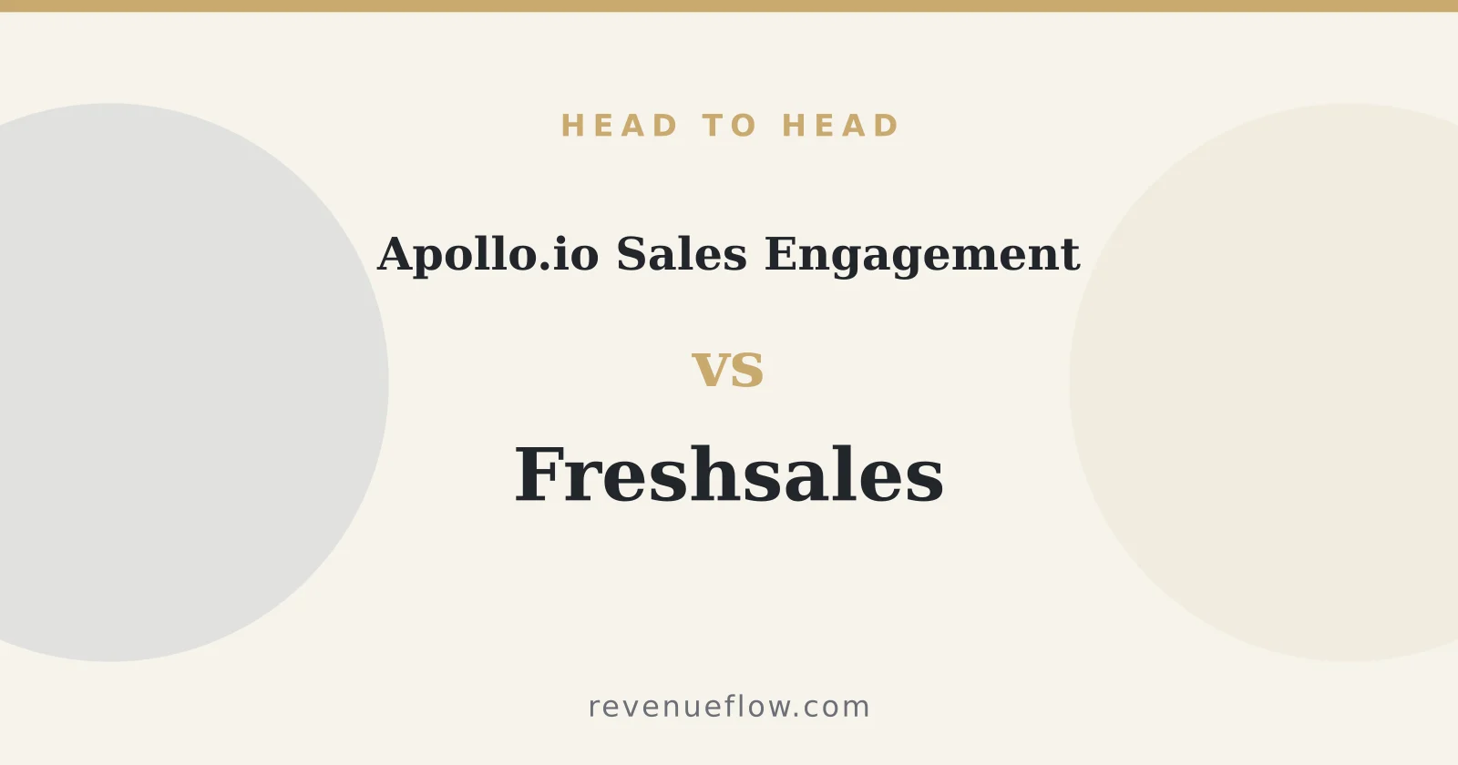 Branded cover: Apollo.io Sales Engagement vs Freshsales: Cross-Category Comparison