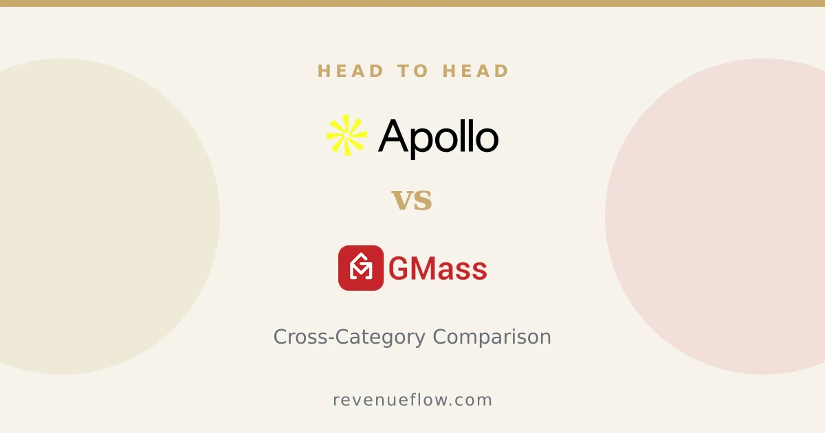 Branded cover: Apollo.io vs GMass: Cross-Category Comparison