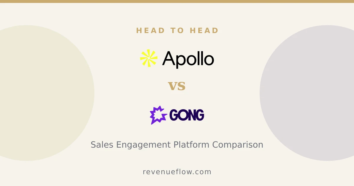 Branded cover: Apollo.io vs Gong: Sales Engagement Platform Comparison