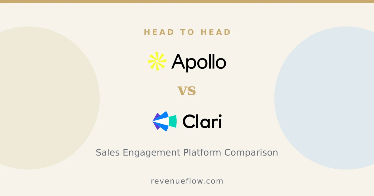Branded cover: Apollo.io vs Groove by Clari: Sales Engagement Platform Comparison